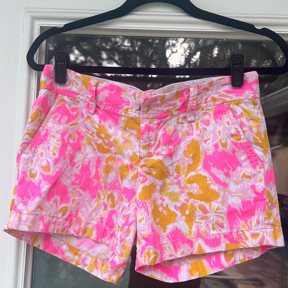 Lilly Pulitzer women’s Callahan shorts size 0 in Kir Royal pink Oh lala